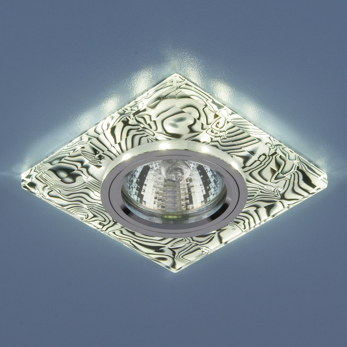 Встраиваемый светильник с двойной подсветкой Elektrostandard 8361 MR16 белый/черный 4690389060663