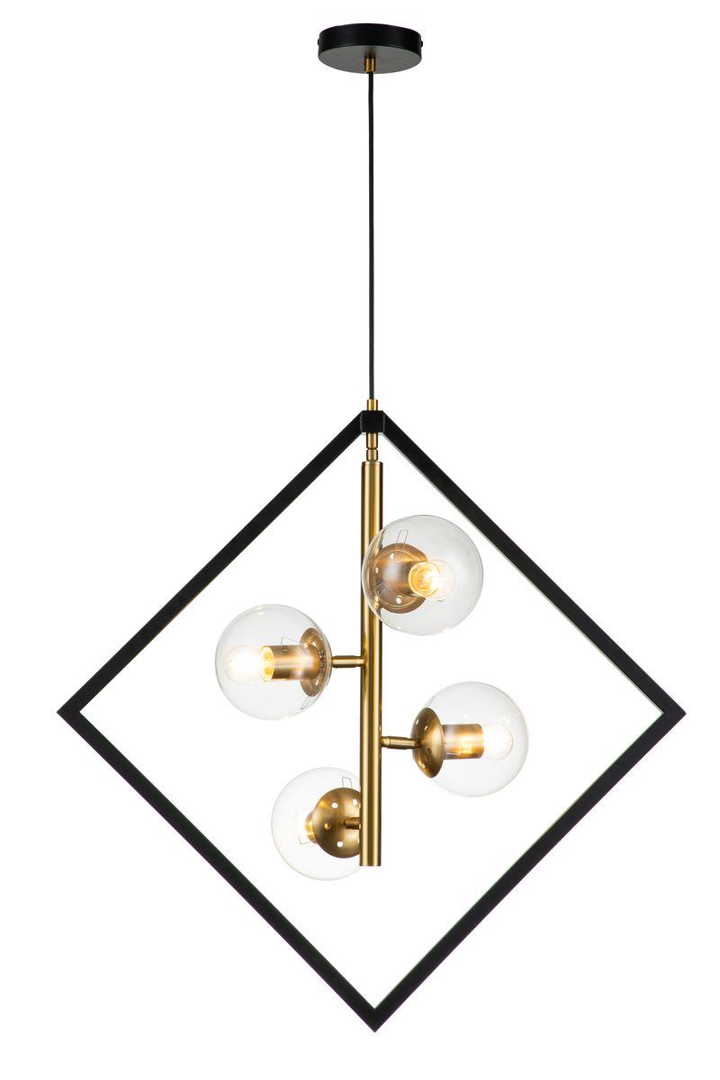 Подвесная люстра Indigo Faccetta 13005/B/4P Black V000107