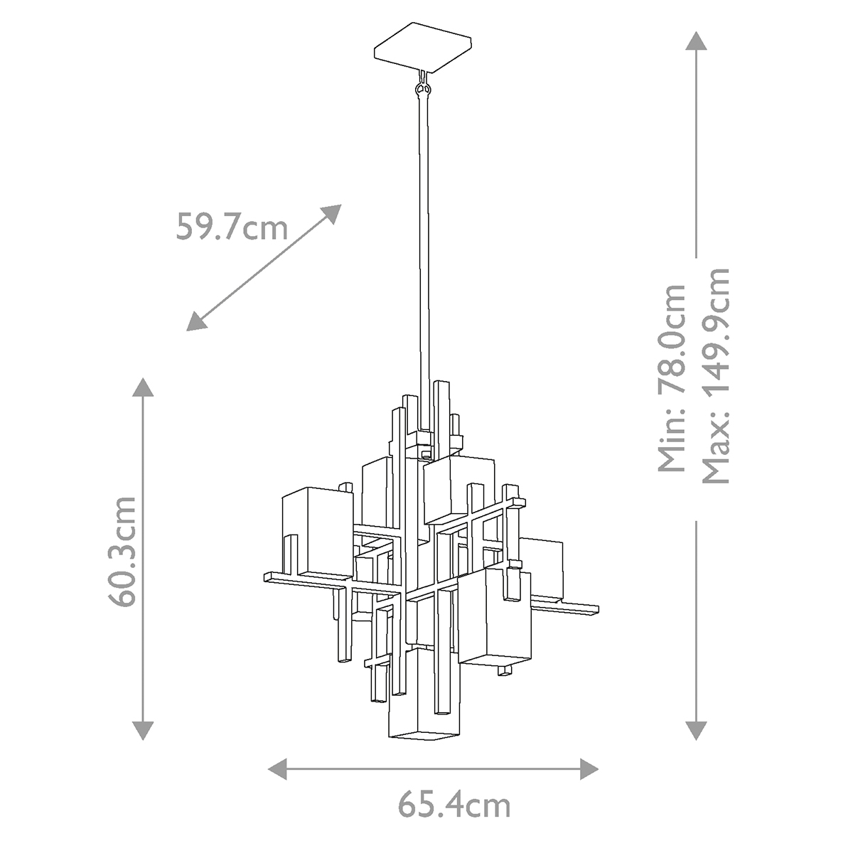 Подвесная люстра Kichler City Lights KL-CITY-LIGHTS7A