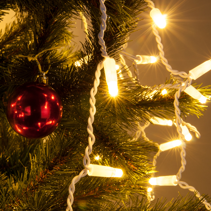 Гирлянда бахрома Eurosvet 100-101 теплый белый 3*0,6 м IP65