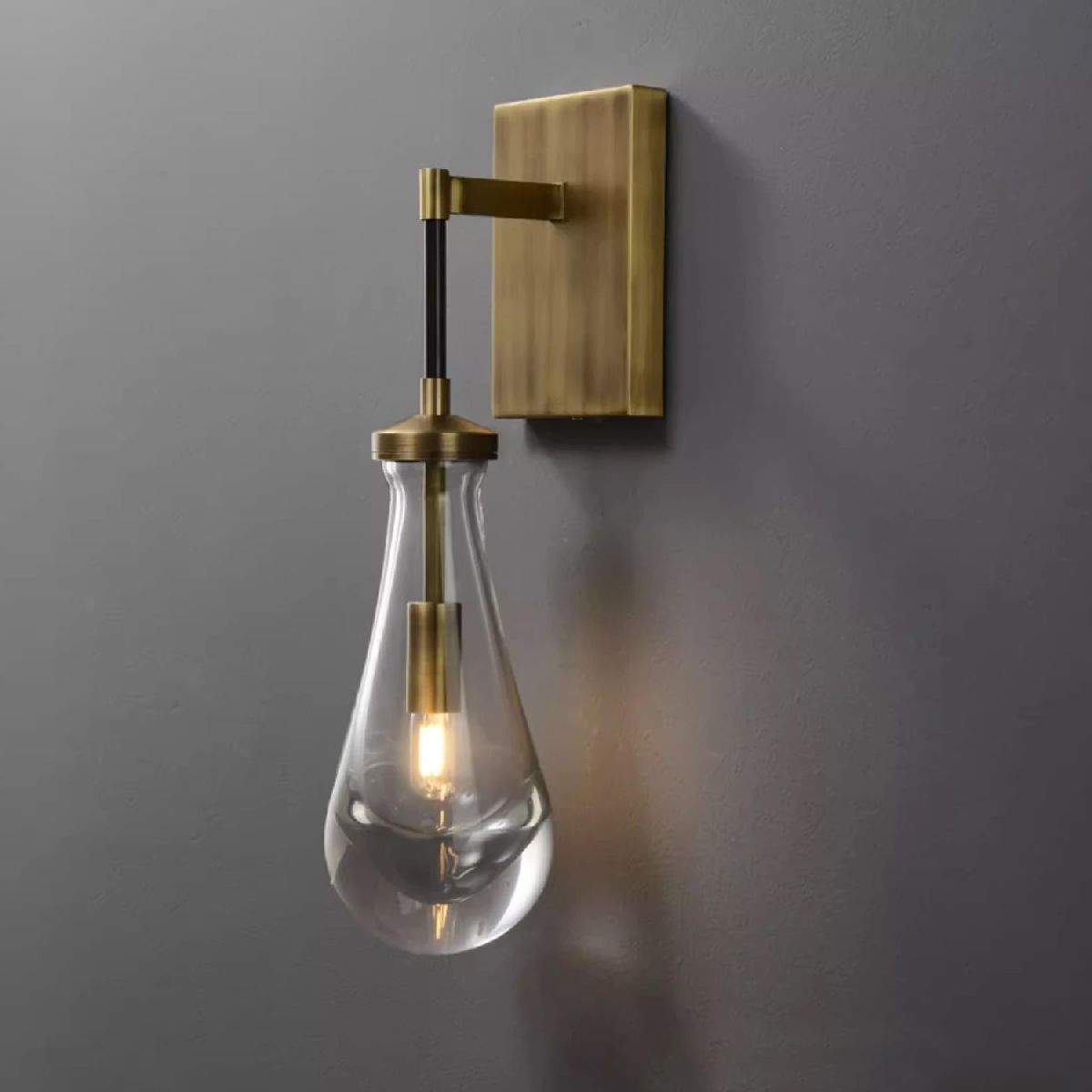 Бра DeLight Collection Raindrop MT9093-1W brushed gold