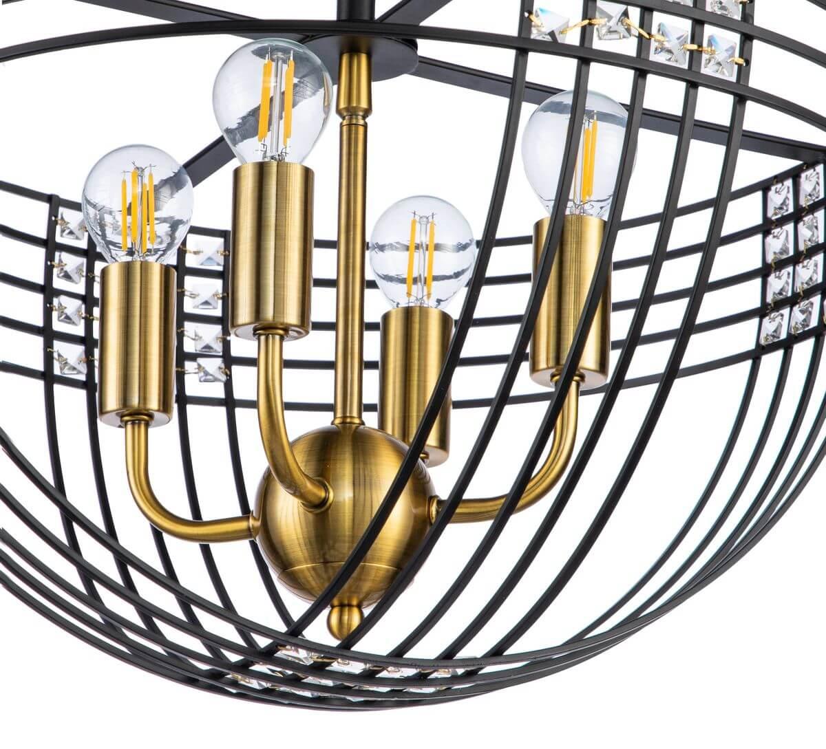 Потолочная люстра Indigo Fresco 10001/4C Black V000104