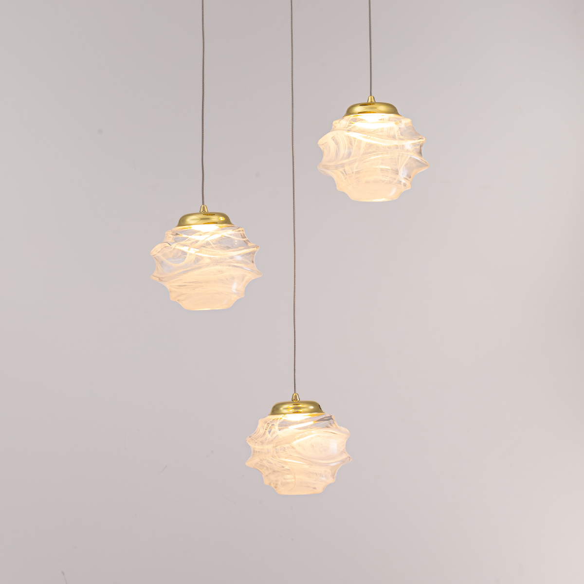 Подвесной светильник Delight Collection MD25030003-3A gold/clear