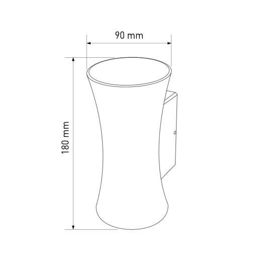 Настенный светильник Elektrostandard 1501 TECHNO LED DUAL черный 4690389136740