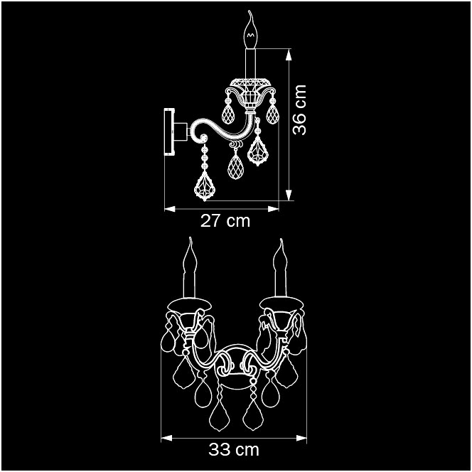 Бра под старину Osgona Lusso 788624