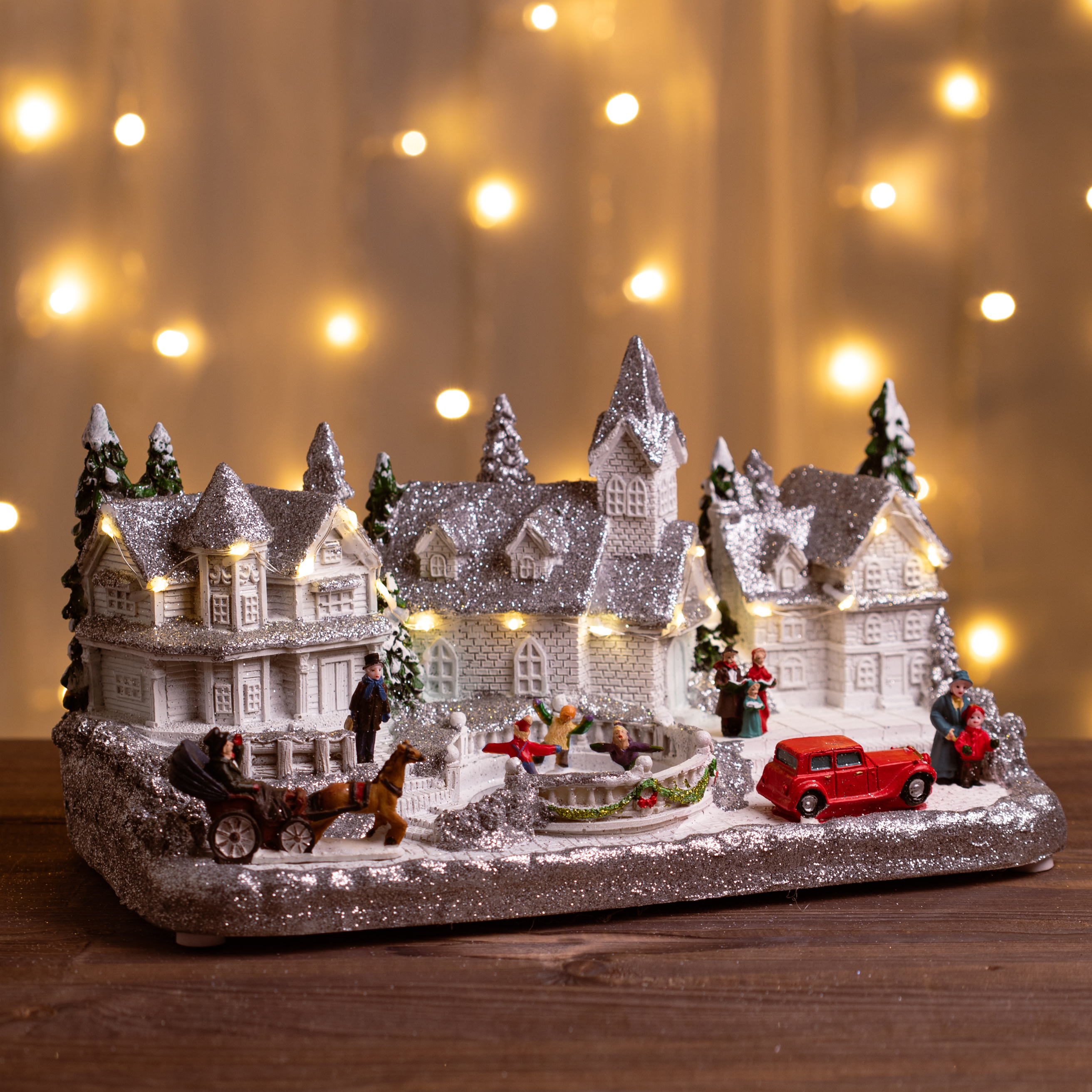 Новогодняя фигура Снежная деревня Эра EFIS-S08 Б0060486