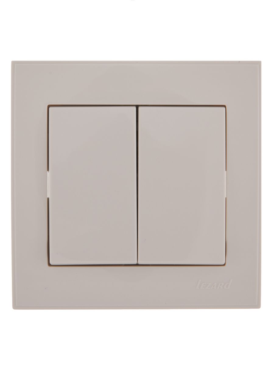 Выключатель двойной Lezard Rain 703-0202-101