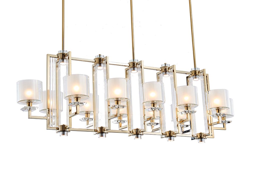 Подвесная люстра Newport 4408+4/S gold