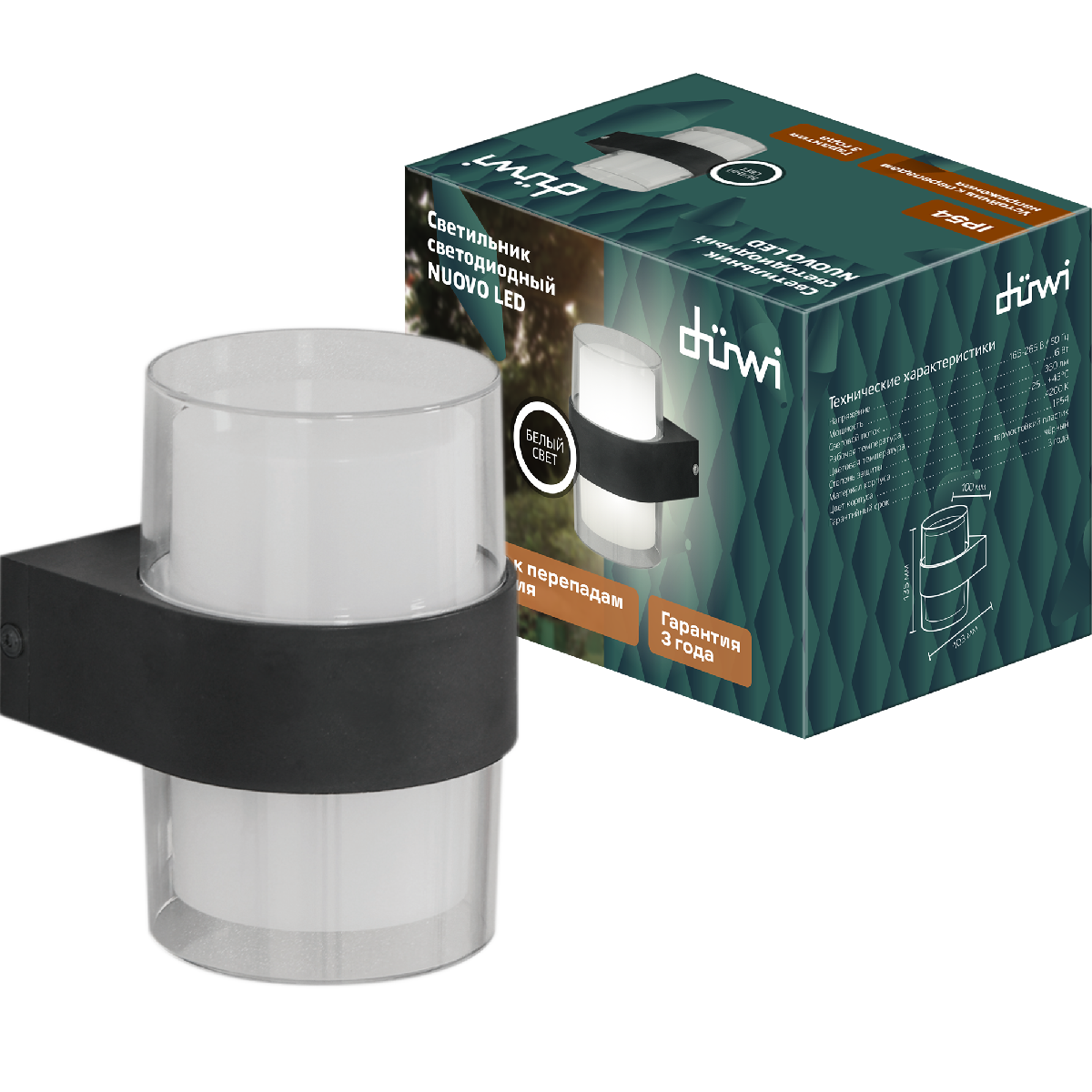 Уличный настенный светильник Duwi Nuovo LED 24779 5