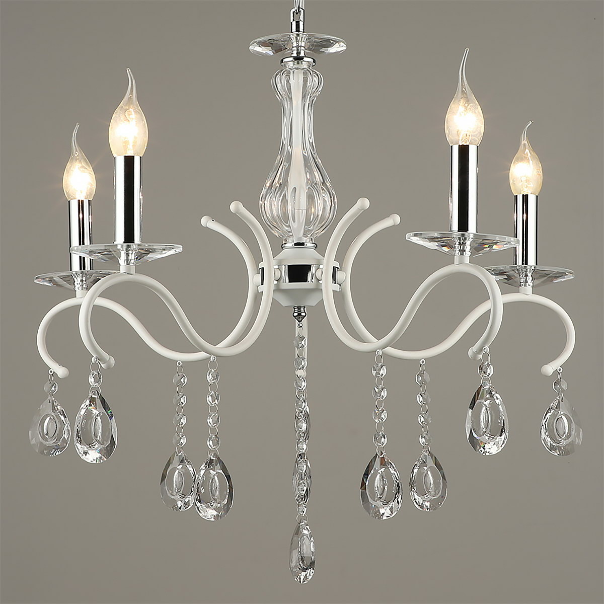 Подвесная люстра Reluce 03809-0.4-05 WT+CH