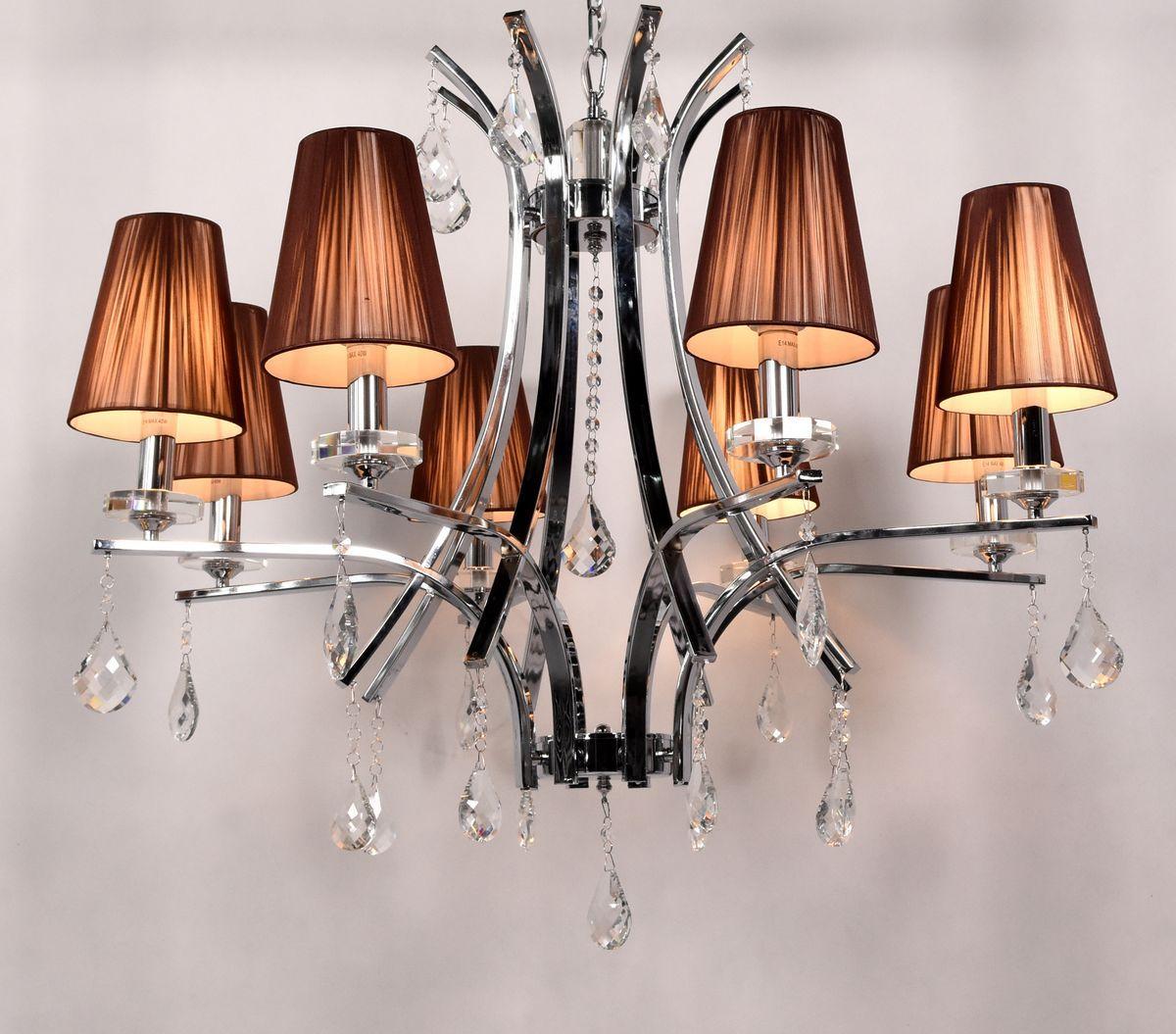 Подвесная люстра Lumina Deco Glamour LDP 66247-8 BR+CHR