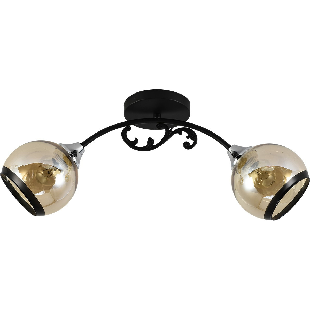 Потолочная люстра Reluce 01380-0.3-02A BK+CR