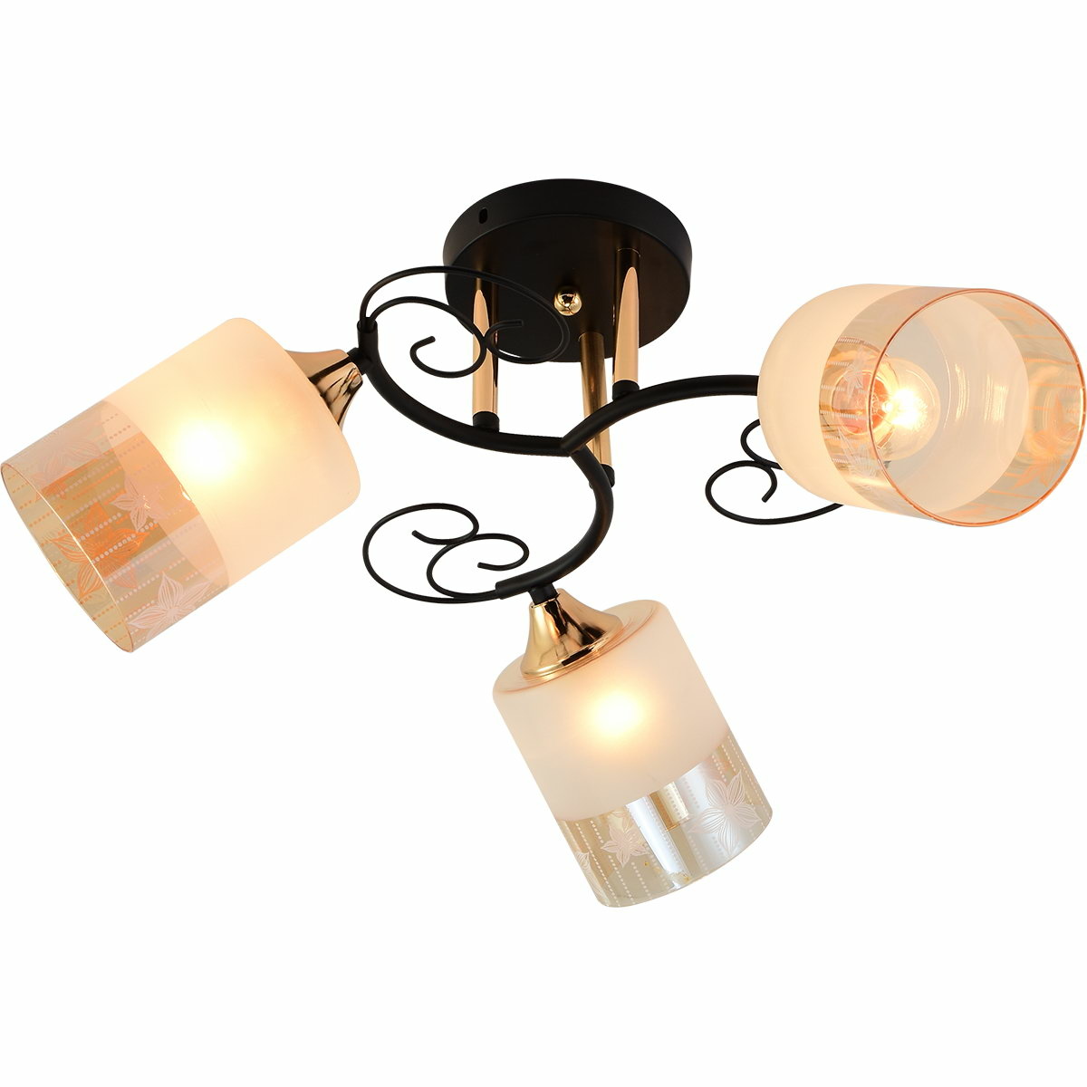 Люстра на штанге Reluce 01315-0.3-03 BK+FGD