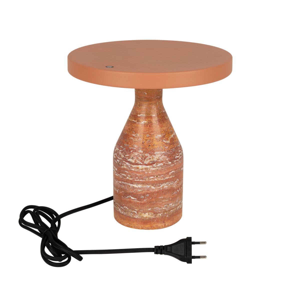 Настольная лампа Arlight SP-CROOD-TAB-R22.5x24-7W Warm3200-MIX (RD-BRG, 140 deg, 230V) (IP20, Травертин) 061732