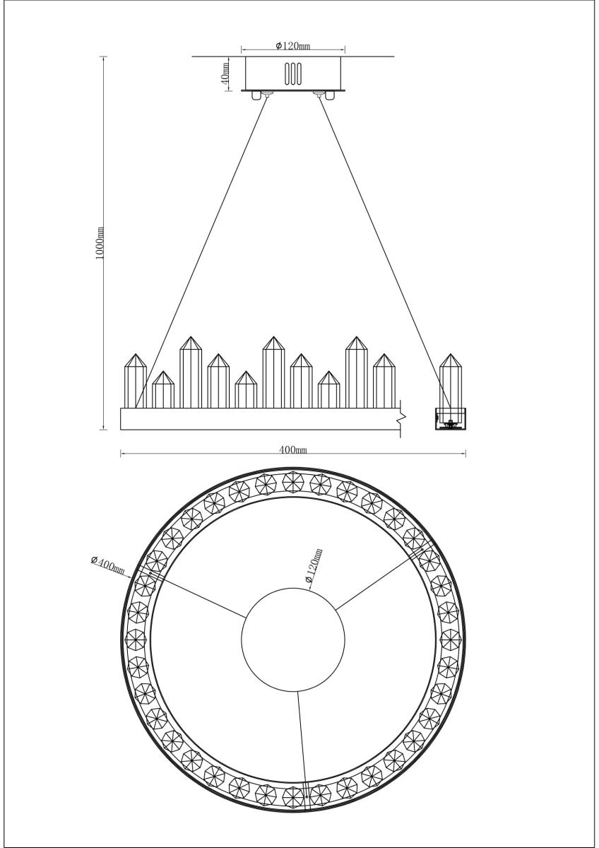Подвесная люстра Moderli Ingrid V9050-PL