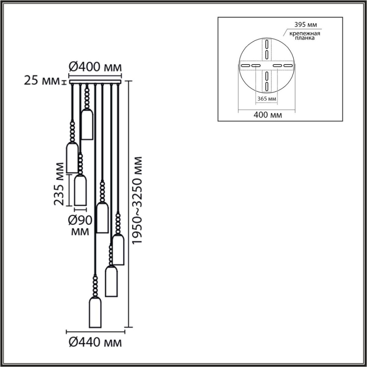 Каскадная люстра Lumion Neoclassi Tracy 8270/7A