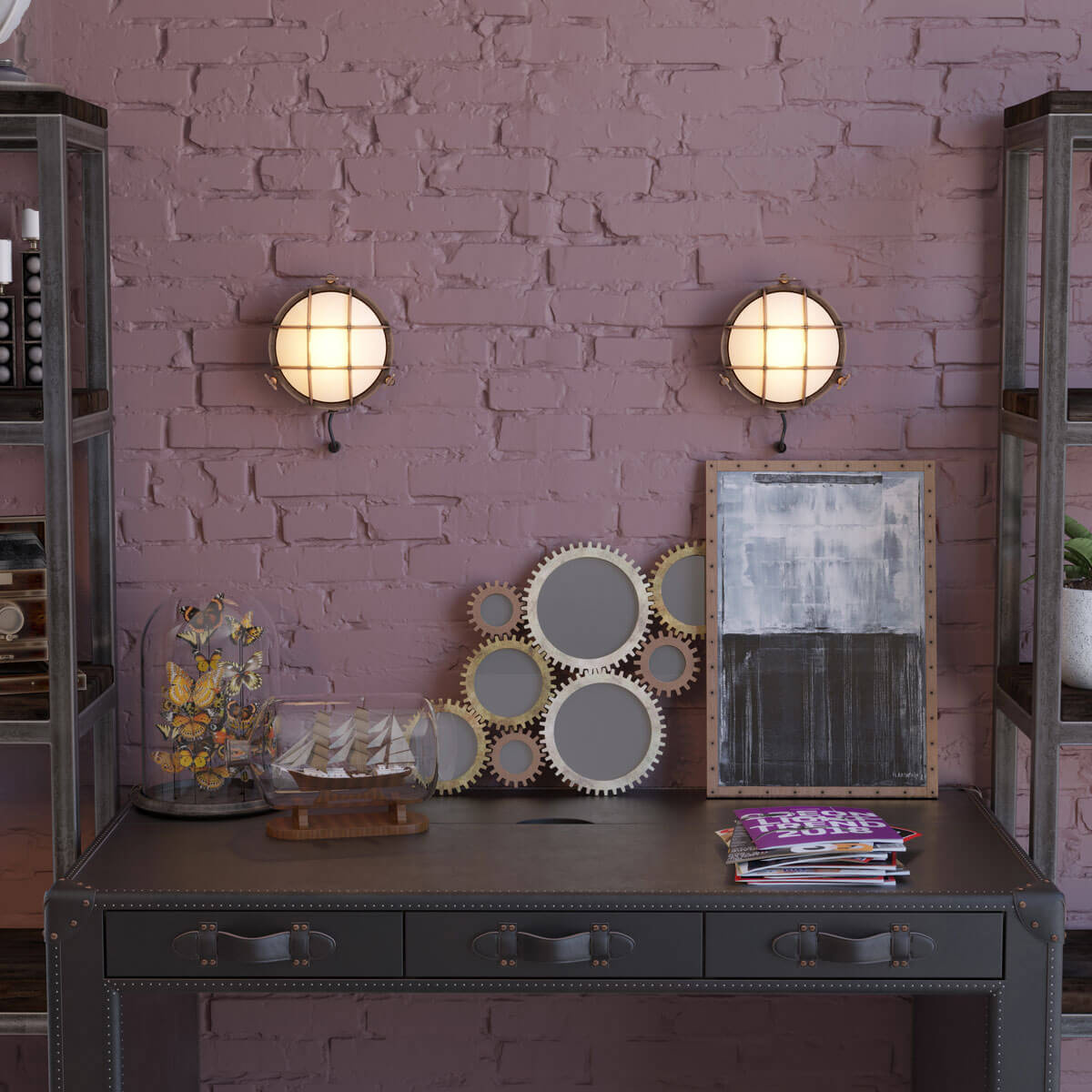 Настенный светильник Odeon Light Lofi 4129/1W