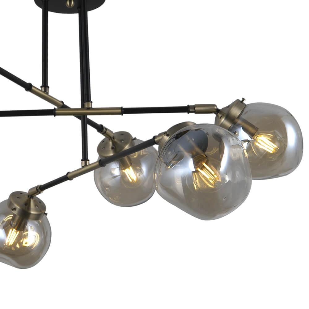 Потолочная люстра Seven Fires Kles SF4024/6C-BK-AB