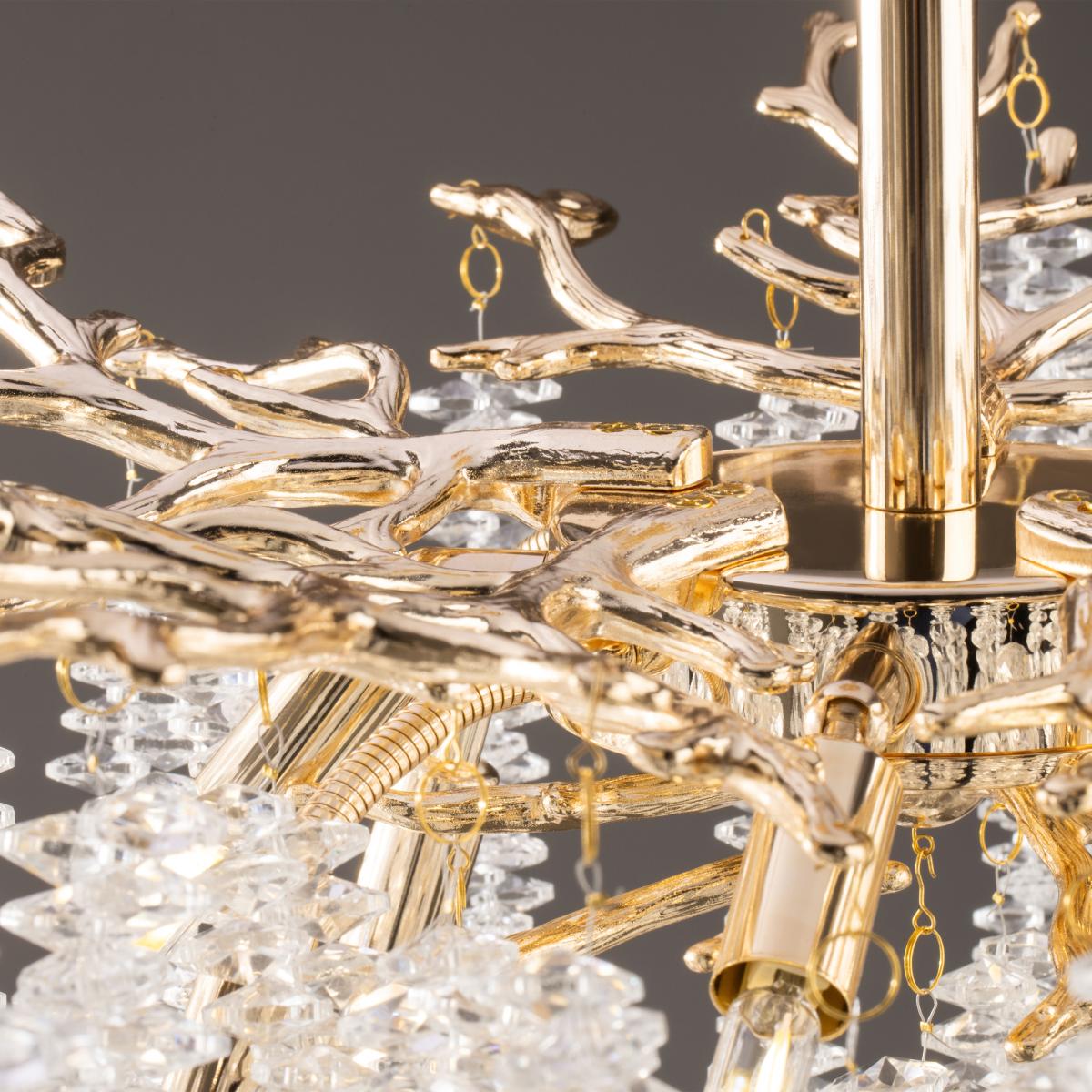 Люстра на штанге Freya Mineral FR1010CL-08G