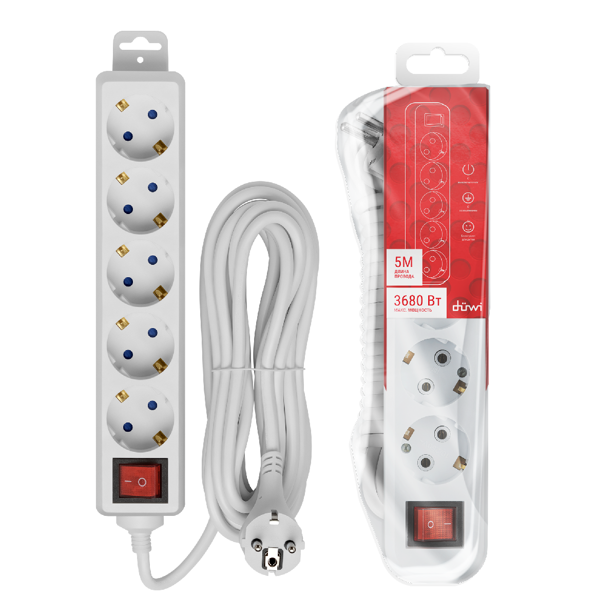 Удлинитель бытовой Duwi 32063 0