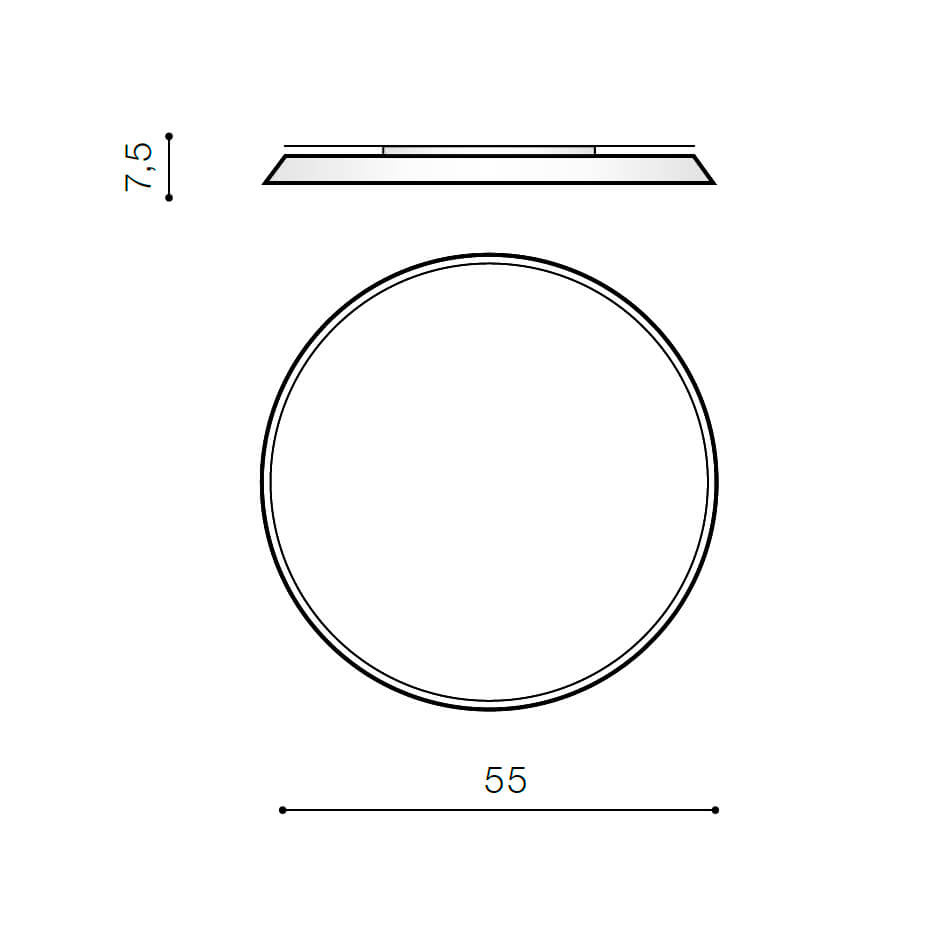 Накладной светильник Azzardo Cortona 55 4000K AZ2742