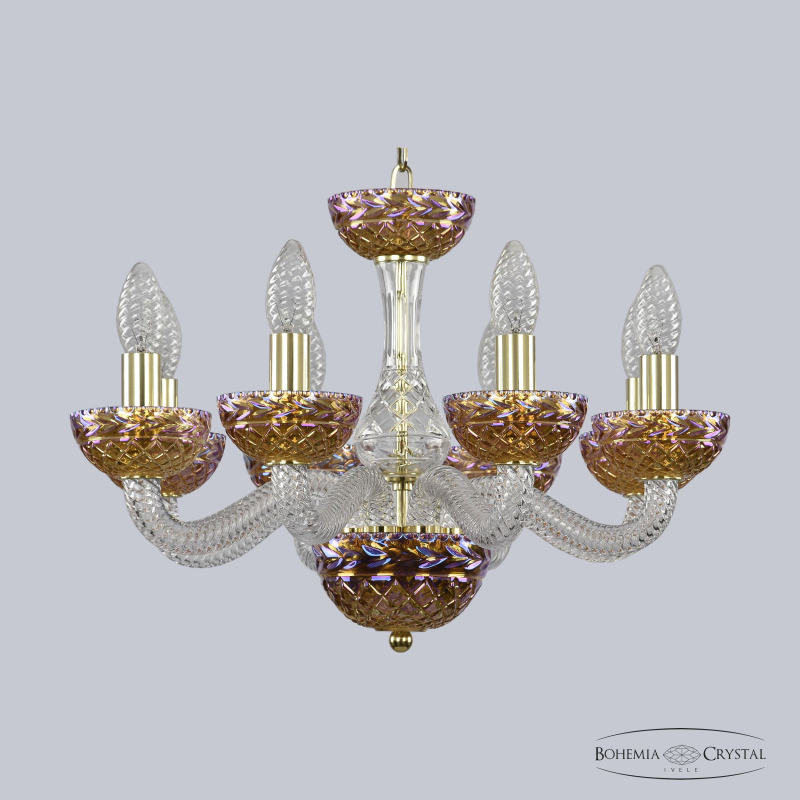 Подвесная люстра Bohemia Ivele Crystal 1311/8/165 G Cl/777/M-1F
