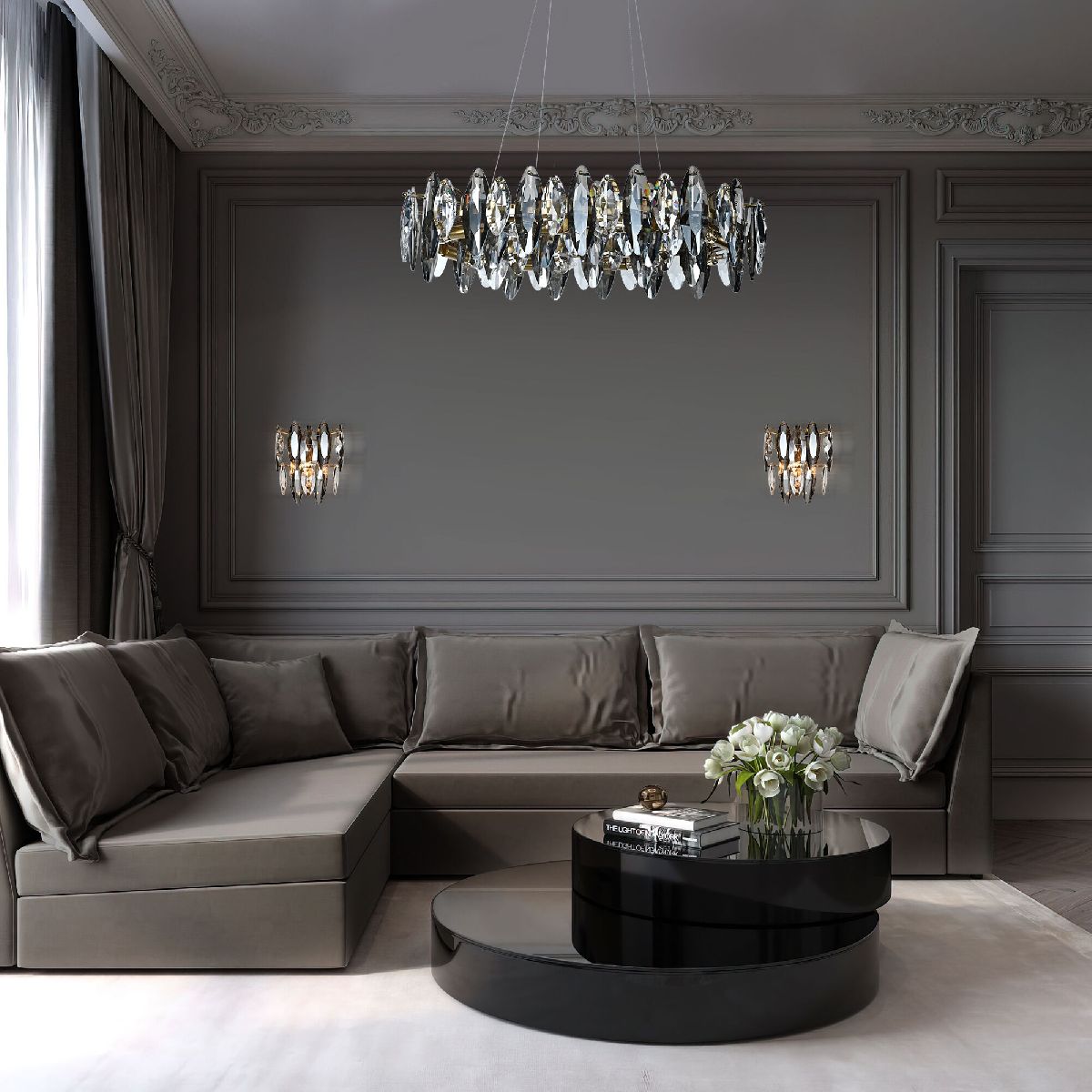 Подвесная люстра Bogates Onyx 372/8 Strotskis a065319