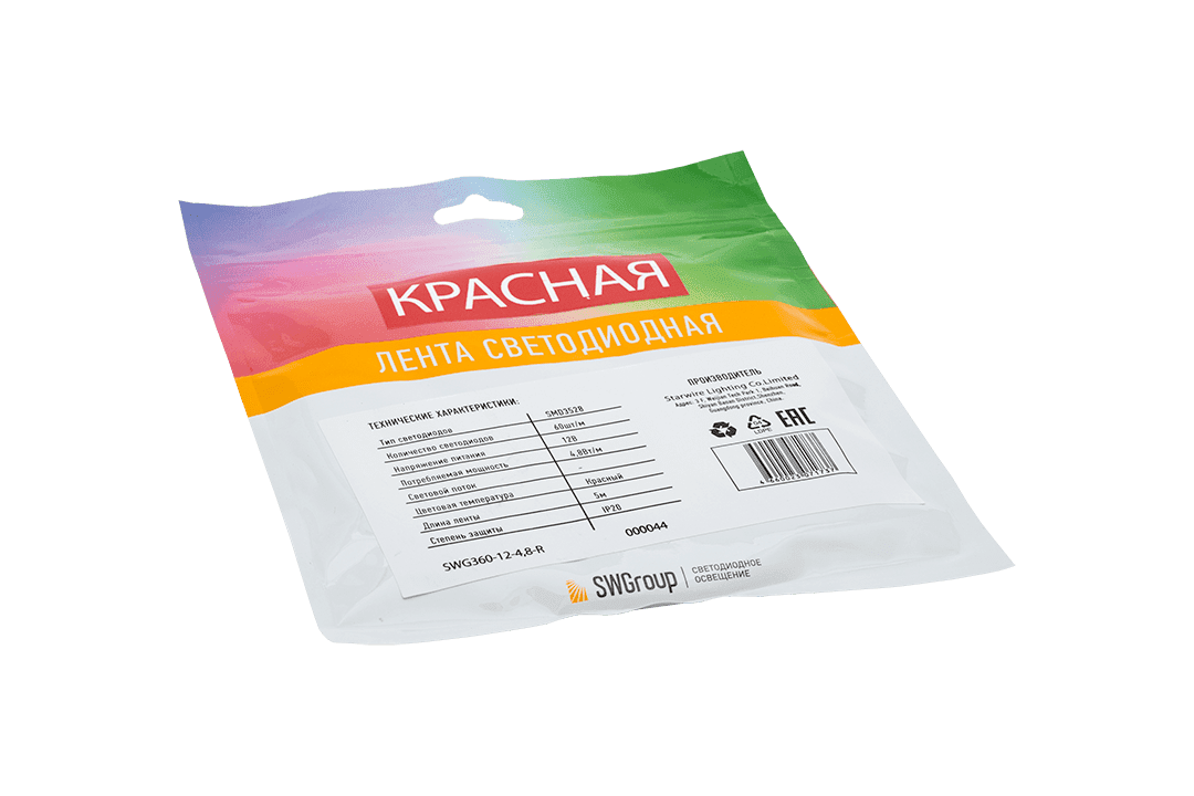 Светодиодная лента SWG SWG360-12-4.8-R 000044