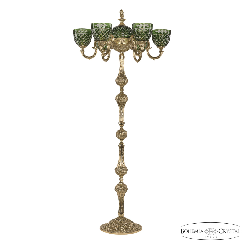 Торшер Bohemia Ivele Crystal Verona 72003TP/6/175 G P1 U Clear-Green/H-1J FA2S