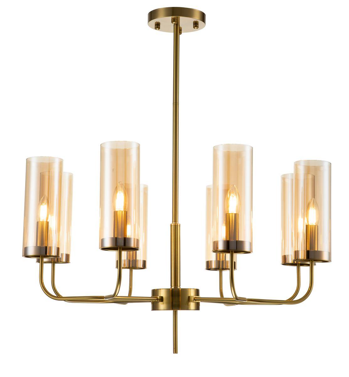 Люстра на штанге Indigo Balletto 13014/8R Brass V000253