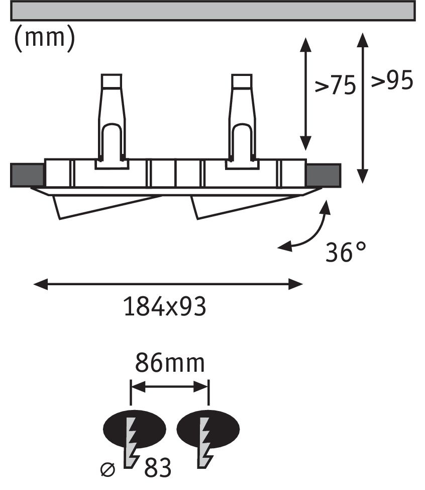 Встраиваемый светодиодный светильник Paulmann Nova 92901