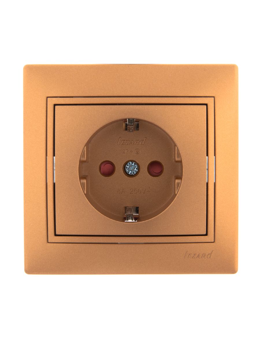 Розетка с защитой от детей Lezard Mira 701-1313-124