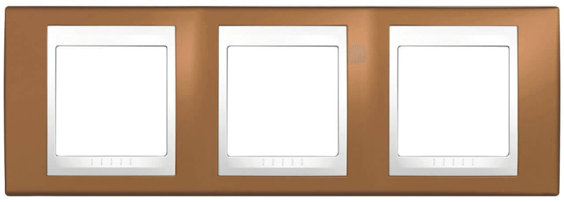 Рамка 3-постовая Schneider Electric Unica Хамелеон MGU6.006.869