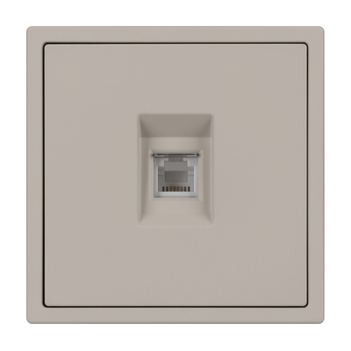 Розетка телефонная софт-тач кашемир Arlight SCT-MTL1-SFPL-CA (RJ-11, 4C) 061892(1)