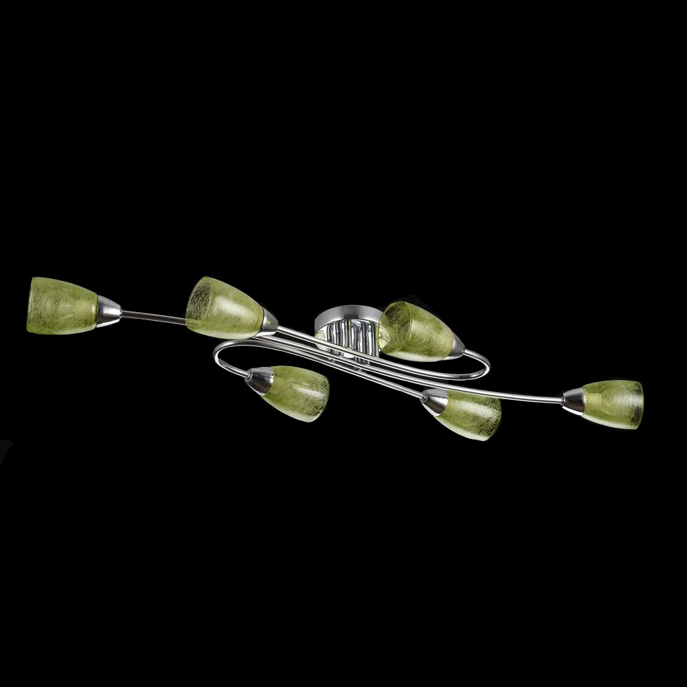 Потолочная люстра Freya Flash FR5104-CL-06-GN