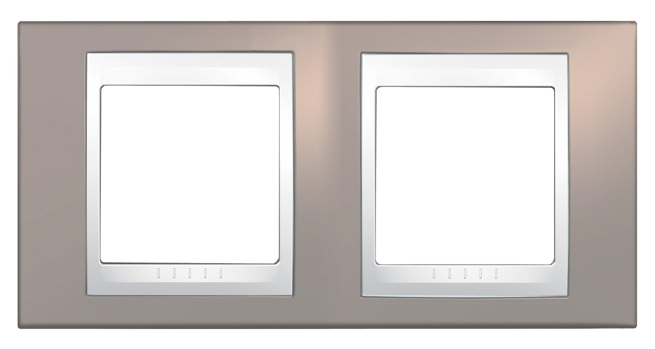 Рамка 2-постовая Schneider Electric Unica Хамелеон MGU6.004.874