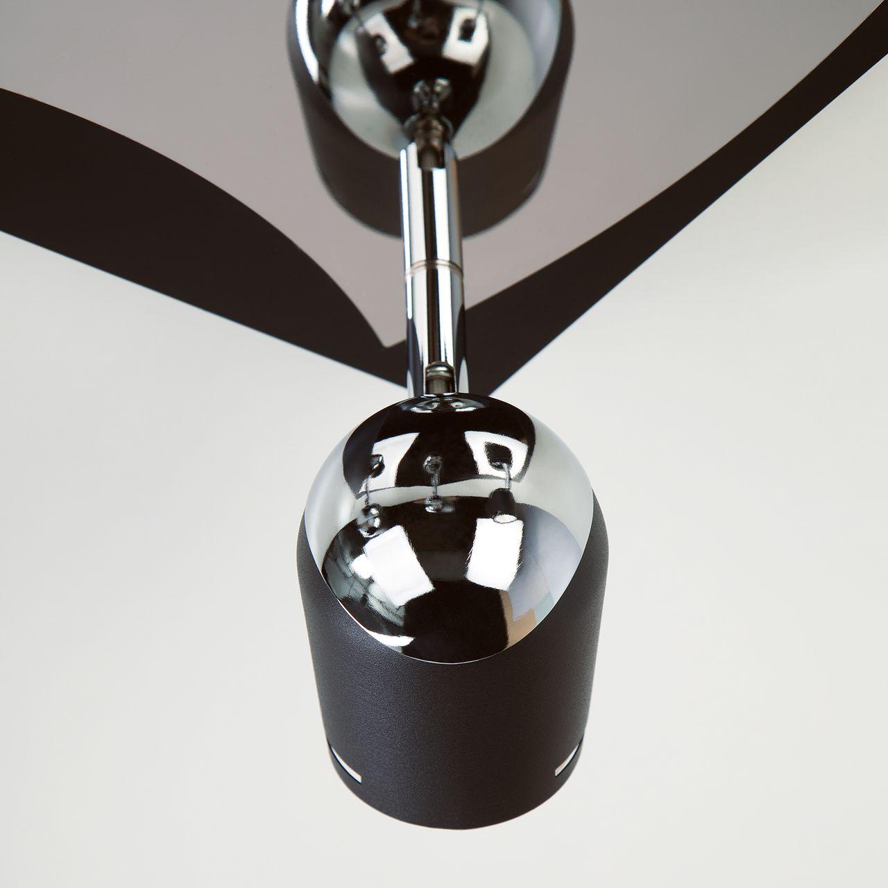 Спот Eurosvet Middle 20057/4 хром/черный