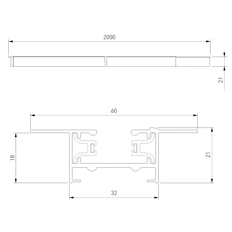 Шинопровод встраиваемый однофазный Elektrostandard Track Rail WH Recessed 4690389178535