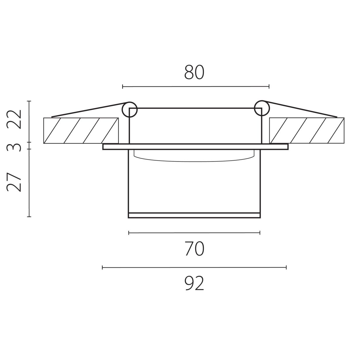 Встраиваемый светильник MR16 Lightstar Maturo GU10 072006