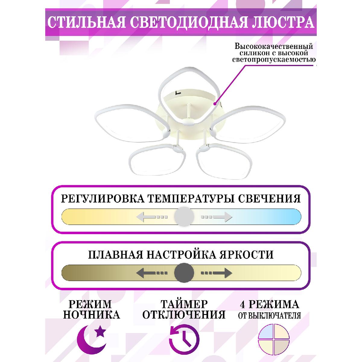 Потолочная люстра Natali Kovaltseva Perfekt LED LAMPS 81210
