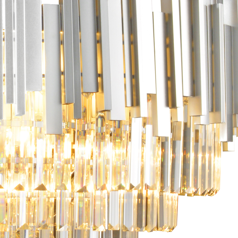 Подвесная люстра Natali Kovaltseva VERTIGO 81440/12C SILVER