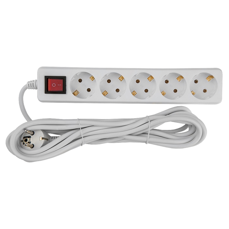 Удлинитель бытовой General GES-16-3x100-5-7m-S 470048