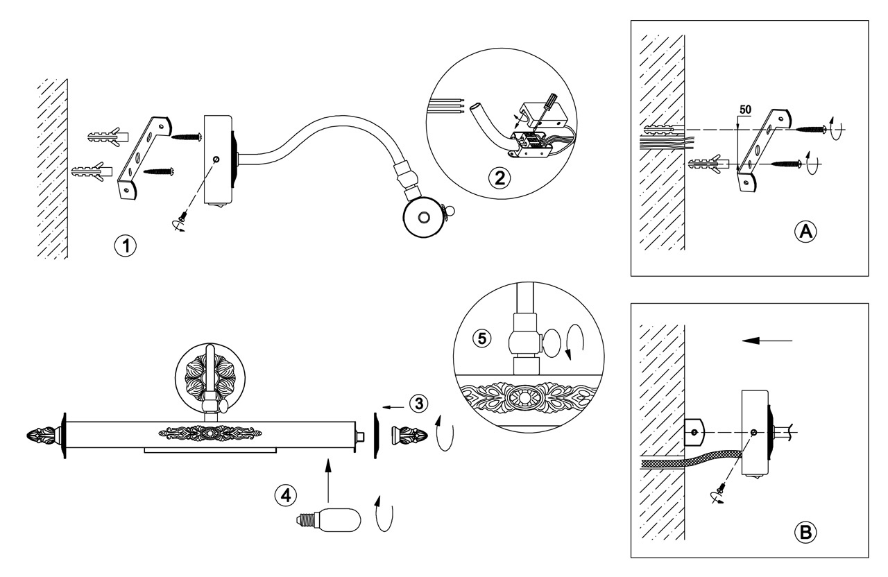 Подсветка для картин Odeon Light Benor 2531/2W