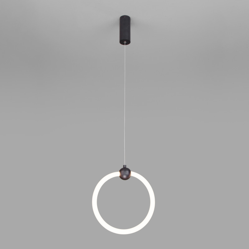 Подвесной светодиодный светильник Eurosvet Rim 90166/1 черный