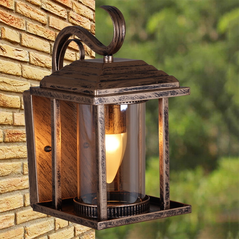 Уличный настенный светильник Reluce 08283-9.2-001U BKG