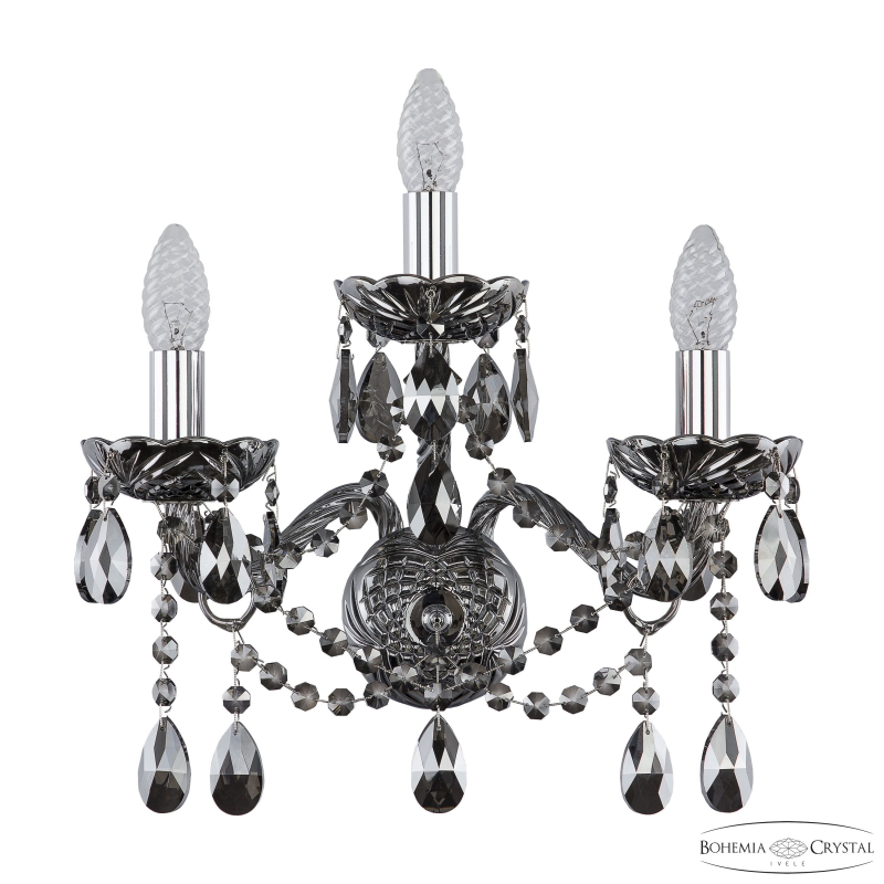 Бра Bohemia Ivele Crystal 1413B/2+1/165 Ni M781
