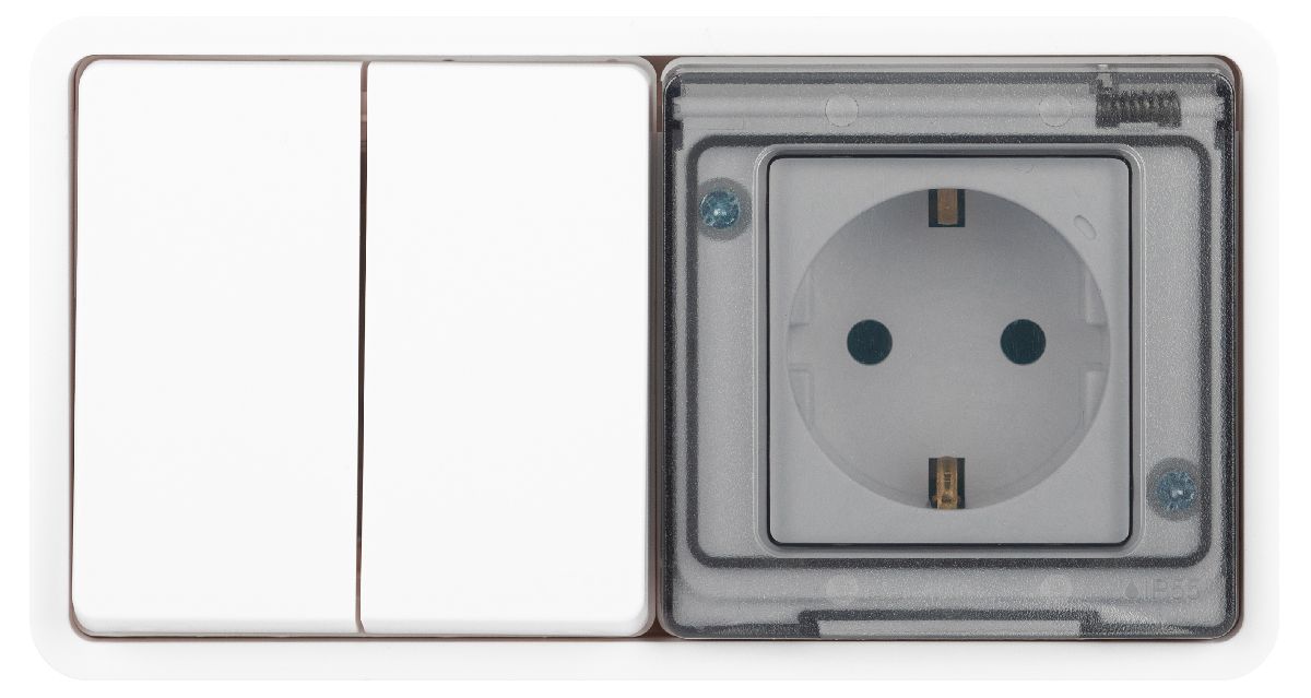 Блок розетка с выключателем Эра Эксперт 11-7522-01 Б0063274