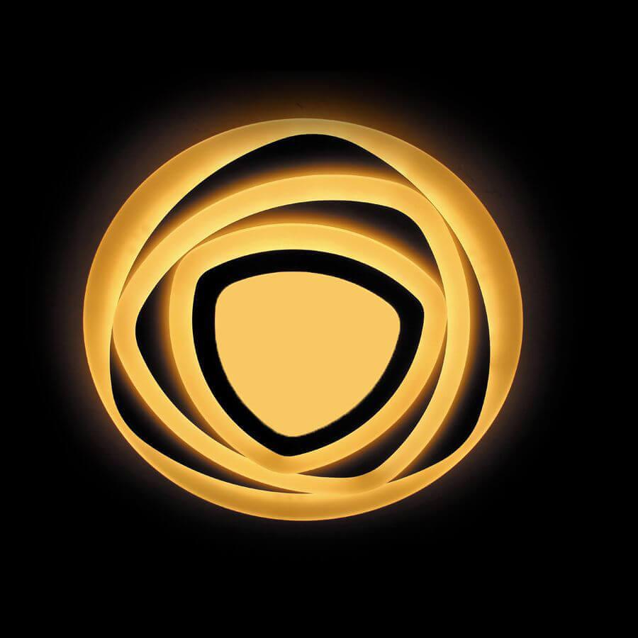 Потолочный светодиодный светильник Ambrella Light Orbital Acrylic FA89 WH 164W D500*500