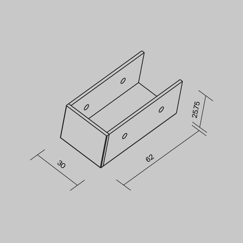 Заглушка к профилю Maytoni Elasity O-TR001-EC