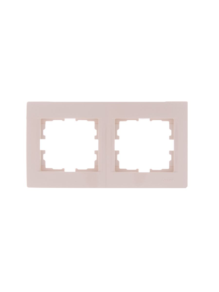 Рамка 2-местная горизонтальная Lezard Karina 707-0300-147